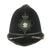 Original British WWII Era King’'s Crown Rose Top Cheshire Constabulary, Macclesfield Motor Patrol “Blackout” Police Bobby Helmet - size 7 ¼ Original Items