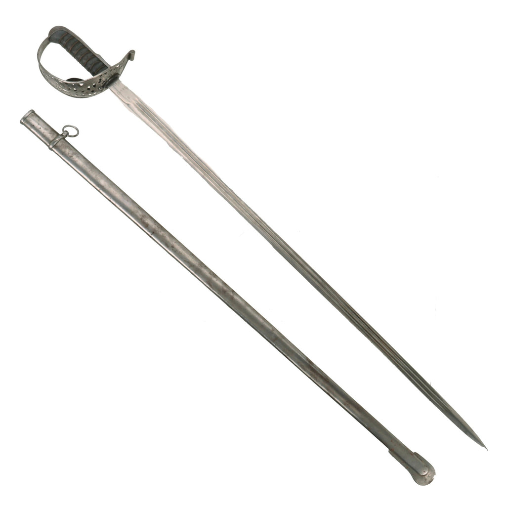 Original Swiss Model 1899 Officer's Sword by Waffenfabrik Neuhausen with Scabbard Original Items