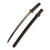 Original 16th Century Japanese Handmade Ō-Wakizashi Short Sword by HIROYOSHI in Edo Period Fittings with Leather Scabbard Cover Original Items