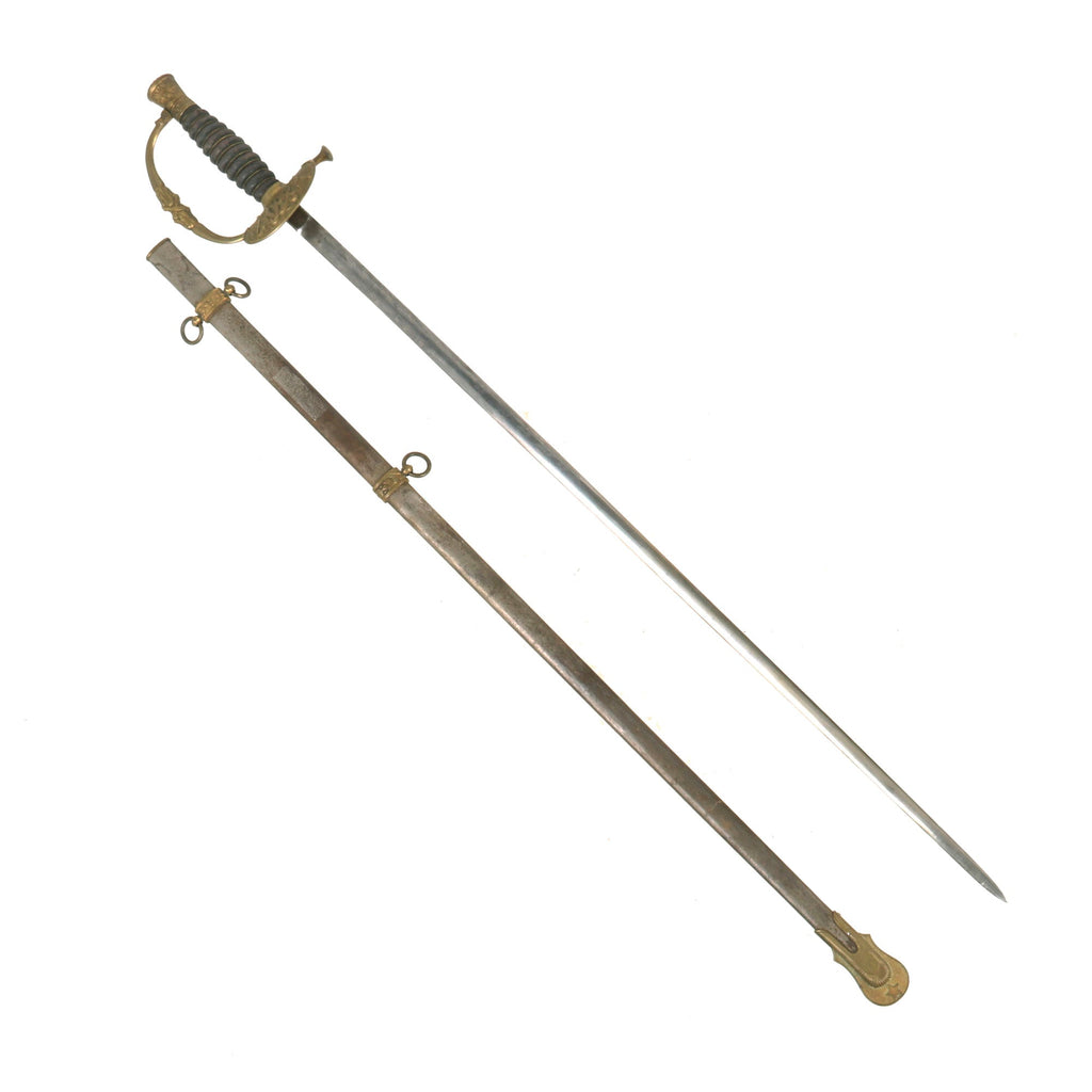 Original U.S. Grand Army of the Republic M1860 Officer Sword with Scabbard - Circa 1880s Original Items