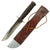 Original U.S. WWII Navy Mk. II KA-BAR Fighting Knife by Camillus with Scabbard Reinforced by Aluminum from Damaged Aircraft with Provenance Original Items