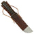 Original U.S. WWII Navy Mk. II KA-BAR Fighting Knife by Camillus with Scabbard Reinforced by Aluminum from Damaged Aircraft with Provenance Original Items