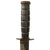Original U.S. WWII Navy Mk. II KA-BAR Fighting Knife by Camillus with Scabbard Reinforced by Aluminum from Damaged Aircraft with Provenance Original Items