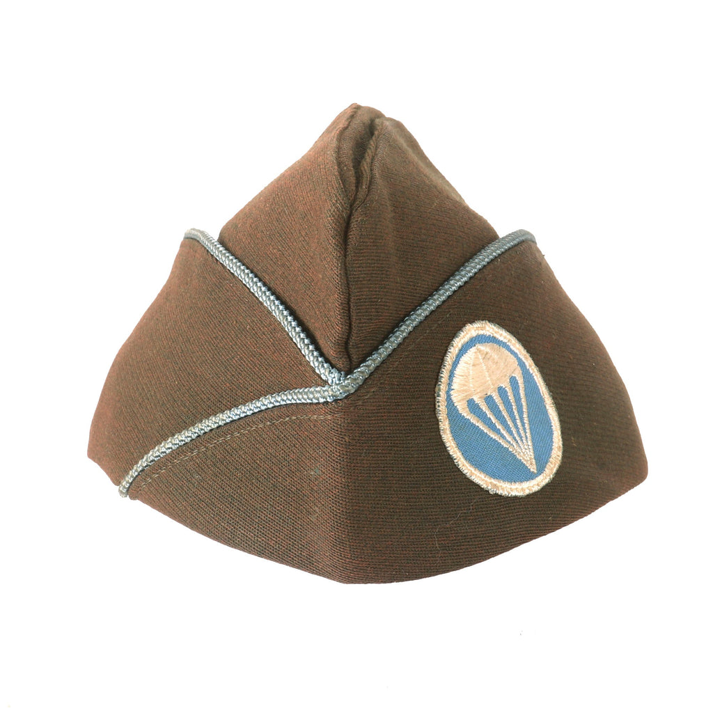 Original U.S. WWII Parachute Infantry Battalion Overseas Cap with Blue Piping Original Items
