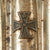 Original Imperial German WWI U.S. Captured Steel Cigar Case with Mini Iron Cross 1914 Device on Lid Original Items