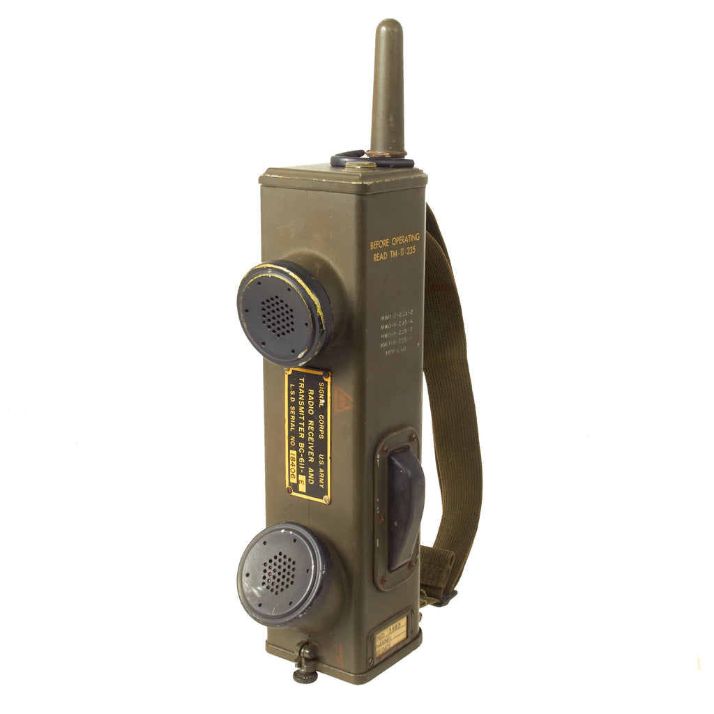 Original U.S. WWII Handie Talkie SCR-536 Radio Transceiver - BC-611-E Original Items
