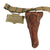 Original U.S. WWII Officer M1936 Pistol Belt, M1911 Holster by Boyt - 1942 Dated First Aid Pouch with Carlisle Bandage Original Items