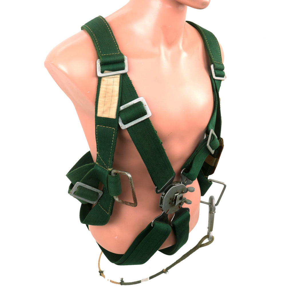 Original Japanese WWII Mitsubishi Navy Special Naval Landing Forces Rikusentai Aircrew Parachute Harness with Static Line Original Items