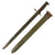 Original U.S. WWII M1942 Garand 16" Bayonet by Union Fork & Hoe with Rare “CAB” Grips and M3 Scabbard Original Items