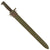Original U.S. WWII M1942 Garand 16" Bayonet by Union Fork & Hoe with Rare “CAB” Grips and M3 Scabbard Original Items