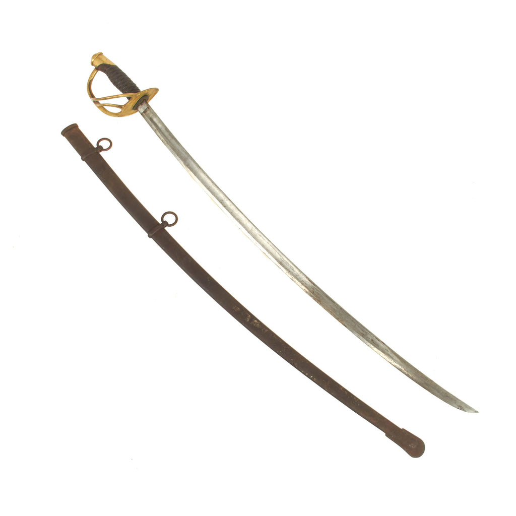 Original U.S. Civil War M1860 Light Cavalry Saber by Ames Mfg. Co. with Scabbard - dated 1862 Original Items