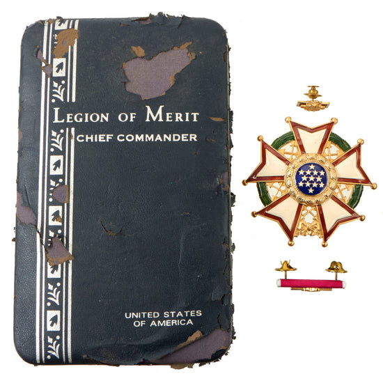 Original U.S. Vietnam War Era Legion of Merit Chief Commander Award Set With Correct Case - Complete Original Items