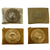 Original Imperial German WWI Set of Four Prussian "Gott Mit Uns" Belt Buckles - (2) M1895 Brass & (2) M1915 Steel Original Items