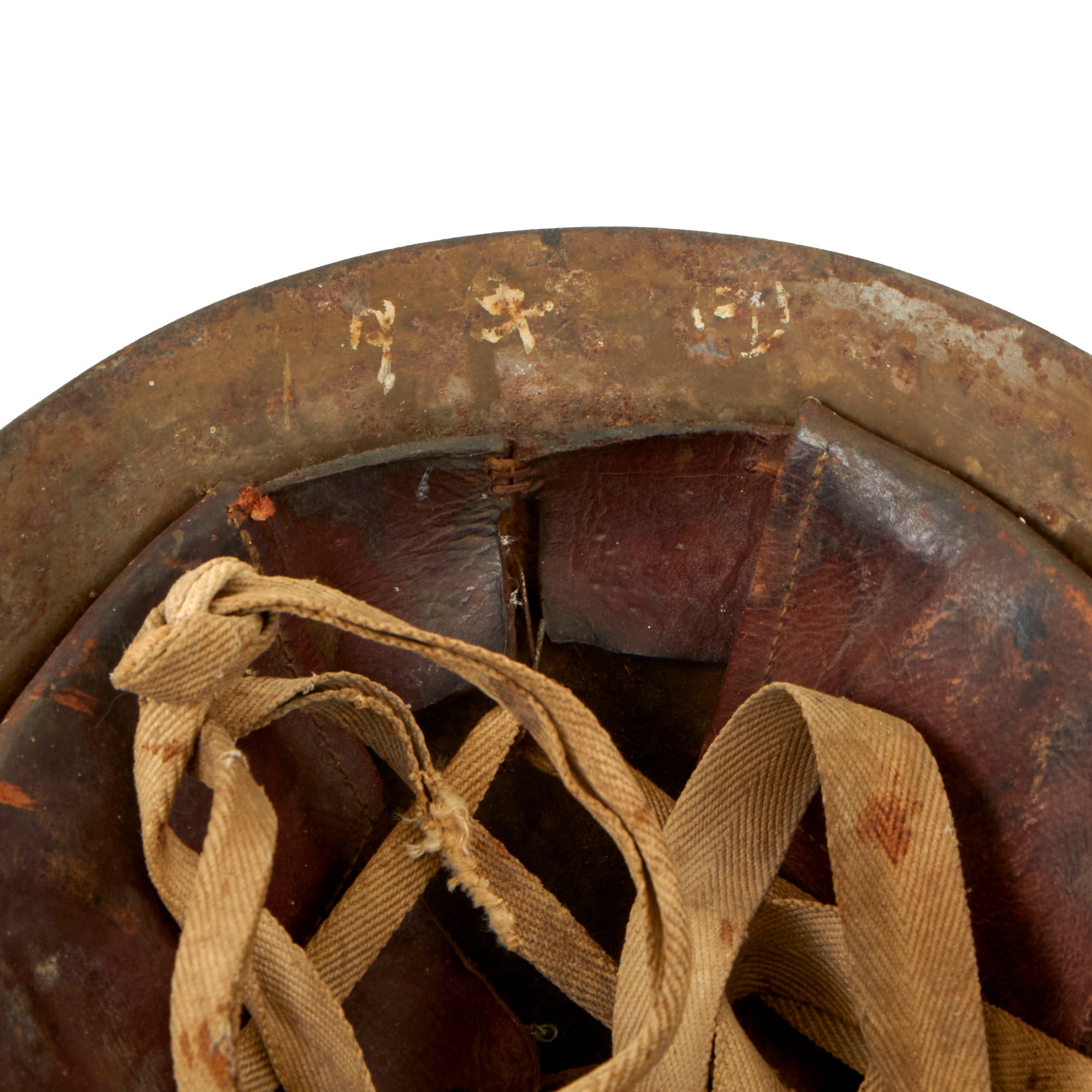 Snlf Original WWII Japanese Special Naval Landing Forces (SNLF) Helmet with ...