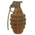 Original U.S. WWII Inert MkII Pineapple Grenade with Yellow Ring & M10A3 Fuze Original Items
