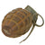 Original U.S. WWII Inert MkII Pineapple Grenade with Yellow Ring & M10A3 Fuze Original Items