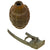 Original U.S. WWII Inert MkII Pineapple Grenade with Yellow Ring & M10A3 Fuze Original Items