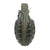 Original U.S. Early WWII Inert MkII Pineapple Fragmentation Grenade with Repainted Early Body & M10A3 Fuze Original Items