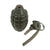 Original U.S. Early WWII Inert MkII Pineapple Fragmentation Grenade with Repainted Early Body & M10A3 Fuze Original Items