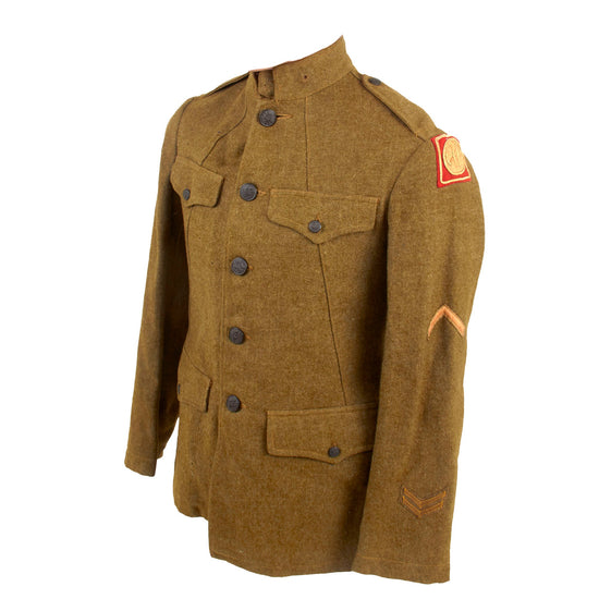 Original U.S. WWI 82nd All American Division M1912 Winter Field Uniform Jacket Original Items