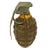 Original U.S. WWII Inert MkII Pineapple Grenade with Yellow Ring & M10 Series Fuze Original Items