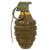 Original U.S. WWII Inert MkII Pineapple Grenade with Yellow Ring & M10 Series Fuze Original Items