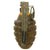 Original U.S. WWII Inert MkII Pineapple Grenade with Yellow Ring & M10 Series Fuze Original Items