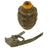 Original U.S. WWII Inert MkII Pineapple Grenade with Yellow Ring & M10 Series Fuze Original Items