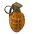 Original U.S. WWII Inert MkII Yellow Early War High Explosive Pineapple Grenade with M10A3 Fuze Original Items