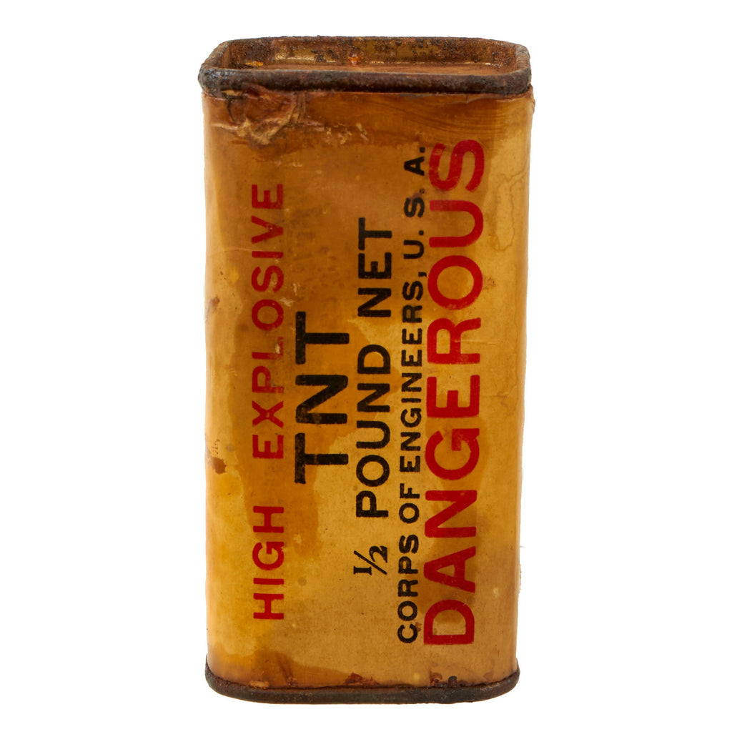 Original U.S. WWII Corps of Engineers High Explosive TNT 1/2 Pound Blo ...