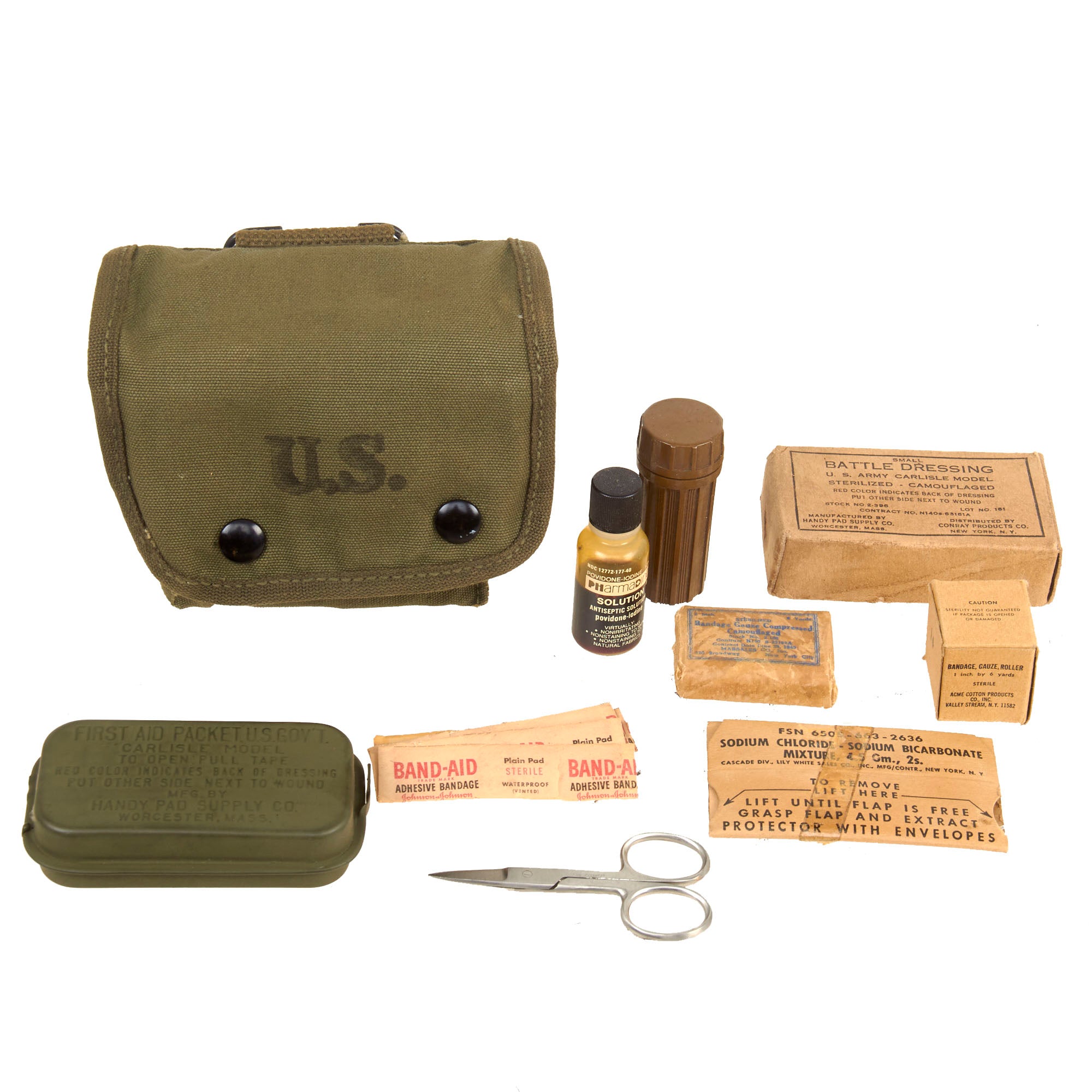 FIRST AID KIT ビンテージ　US NAVY WW2 Original U.S. WWII Naval Aviator Individual First Aid Kit