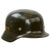 Original German WWII USGI Decorated Battle Damaged Luftwaffe M35 Single Decal "Southern France 1944" Helmet Shell - marked Q68 Original Items