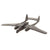 Original U.S. WWII American and British Recognition Model Airplanes by Cruver - C-46, Spitfire, P-61, P-63, Hotspur - Five Total