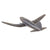 Original U.S. WWII American and British Recognition Model Airplanes by Cruver - C-46, Spitfire, P-61, P-63, Hotspur - Five Total