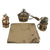 Original Japanese WWII Lot of 3 Canteens & Model B Shelter Half Original Items