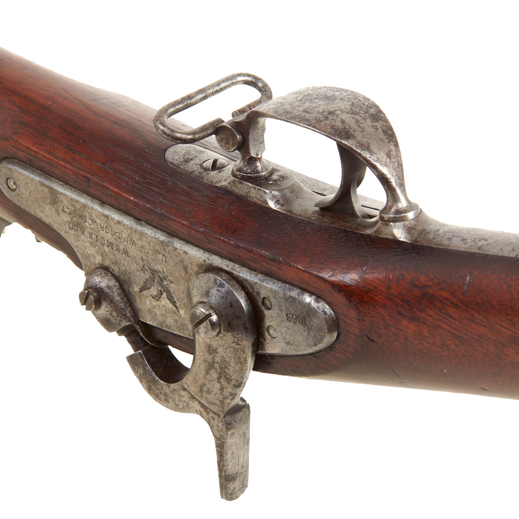 Original U.S. Civil War Springfield Model 1861 Contract Rifled Musket ...