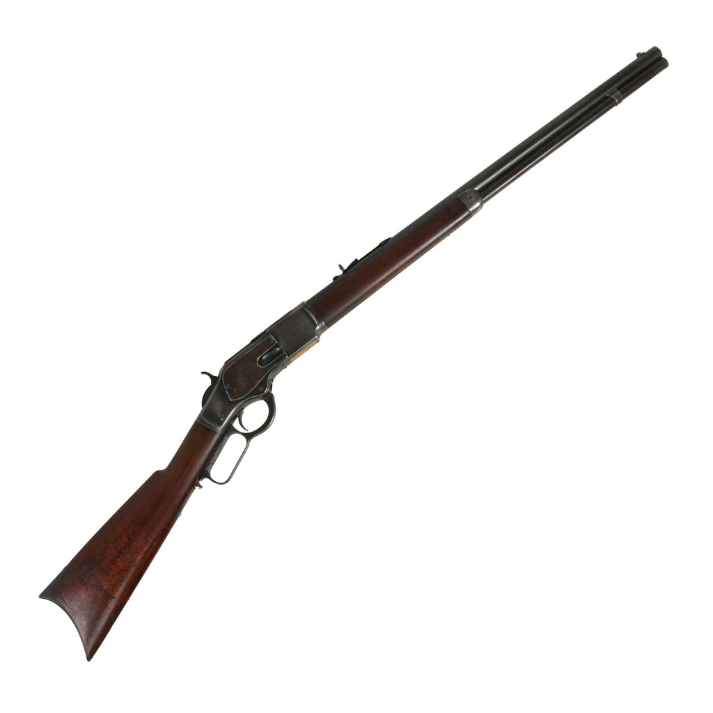 Original U.S. Winchester Model 1873 .44-40 Repeating Rifle with Heavy Round Barrel made in 1884 - Serial 158867A Original Items