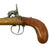 Original Victorian Era Belgian Brass Percussion Vest Pistol with Bag Grip & Liège Proof - Circa 1845 Original Items