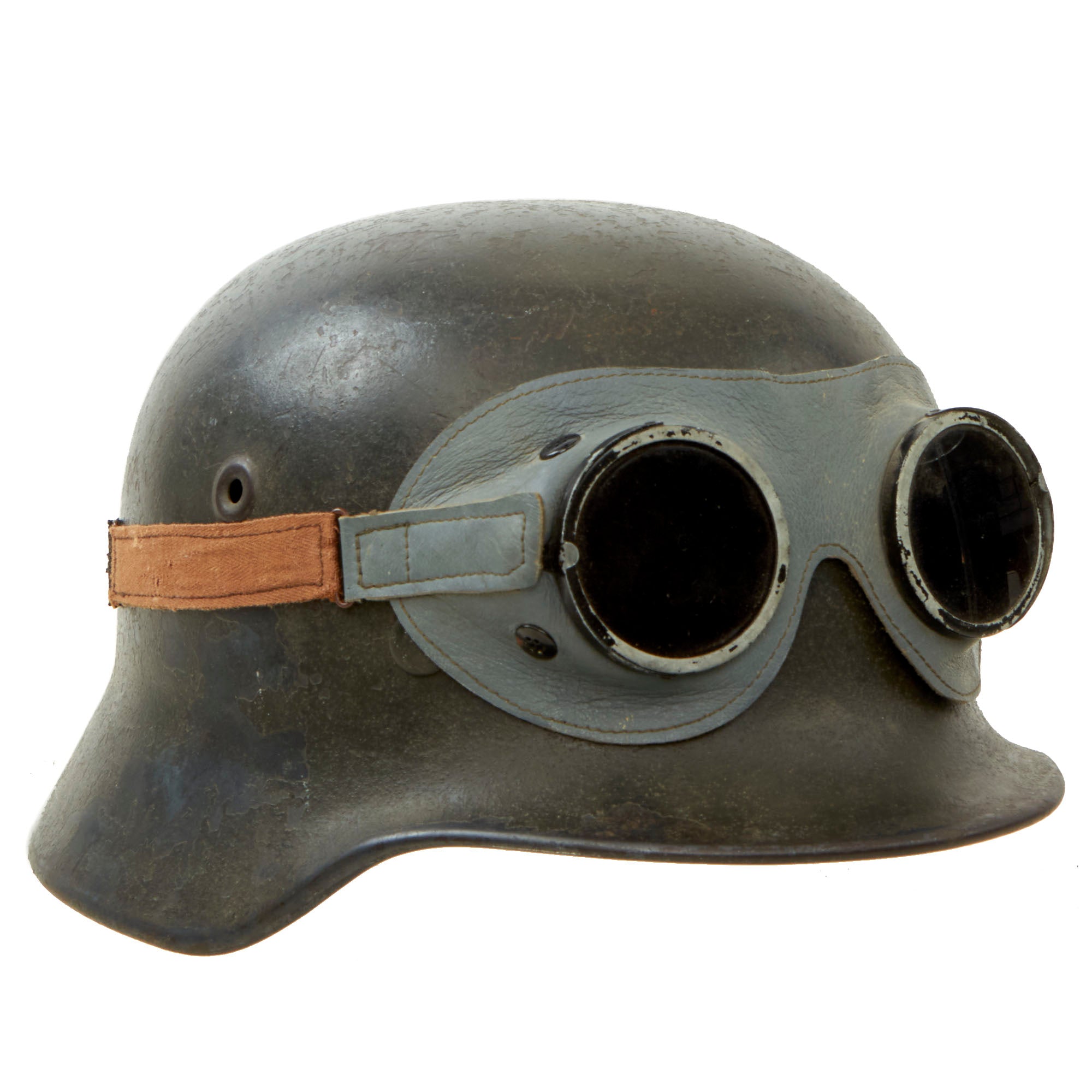 wehrmacht goggles Original German WWII M40 Army Heer No Decal Helmet with 57cm Liner & U – International Military Antiques