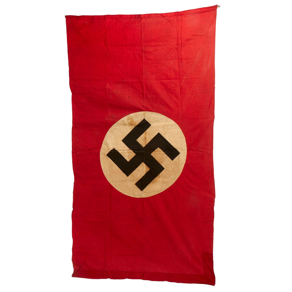 Original German WWII NSDAP Large Double Sided National Political Banner Flag - 90" × 48" Original Items