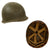 Original WWII Lieutenant 1942 M1 McCord Front Seam Fixed Bale Helmet with Westinghouse Liner Original Items