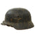 Original German WWII M40 Single Decal Luftwaffe Chicken Wire Helmet with 56cm Liner & Chinstrap - stamped hkp64 Original Items