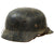Original German WWII M40 Single Decal Luftwaffe Chicken Wire Helmet with 56cm Liner & Chinstrap - stamped hkp64 Original Items