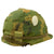 Original U.S. Vietnam War M1 Helmet with Stenciled Camouflage Cover and Liner - Spoon & Matches Original Items