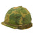 Original U.S. Vietnam War M1 Helmet with Stenciled Camouflage Cover and Liner - Spoon & Matches Original Items