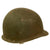 Original U.S. WWII Early 1943 M1 McCord Front Seam Fixed Bale Helmet with Westinghouse Liner - USMC Marine Detachment Shipboard Markings Original Items