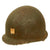 Original U.S. WWII Early 1943 M1 McCord Front Seam Fixed Bale Helmet with Westinghouse Liner - USMC Marine Detachment Shipboard Markings Original Items