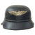 Original German WWII M38 Luftschutz Beaded Gladiator Air Defense Helmet with 57cm Liner - dated 1938 Original Items