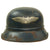 Original German WWII Service Used M38 Luftschutz Beaded Gladiator Air Defense Helmet - dated 1938 Original Items
