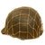 Original U.S. WWII Early 1942 M1 McCord Front Seam Fixed Bale Helmet with Net and Mine Safety Appliance Liner - Complete Original Items